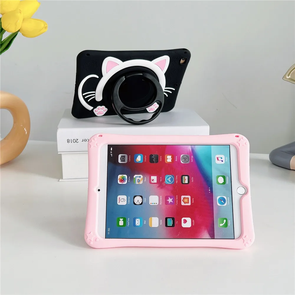 Capa de Silicone Infantil para Ipad Estojo para Crianças Ipad ° ° ° ° 10.2 10 ° 10.9 Pro 11 2023 2023 9.7 2023 2023 Mini ar 5 - Imagem 2