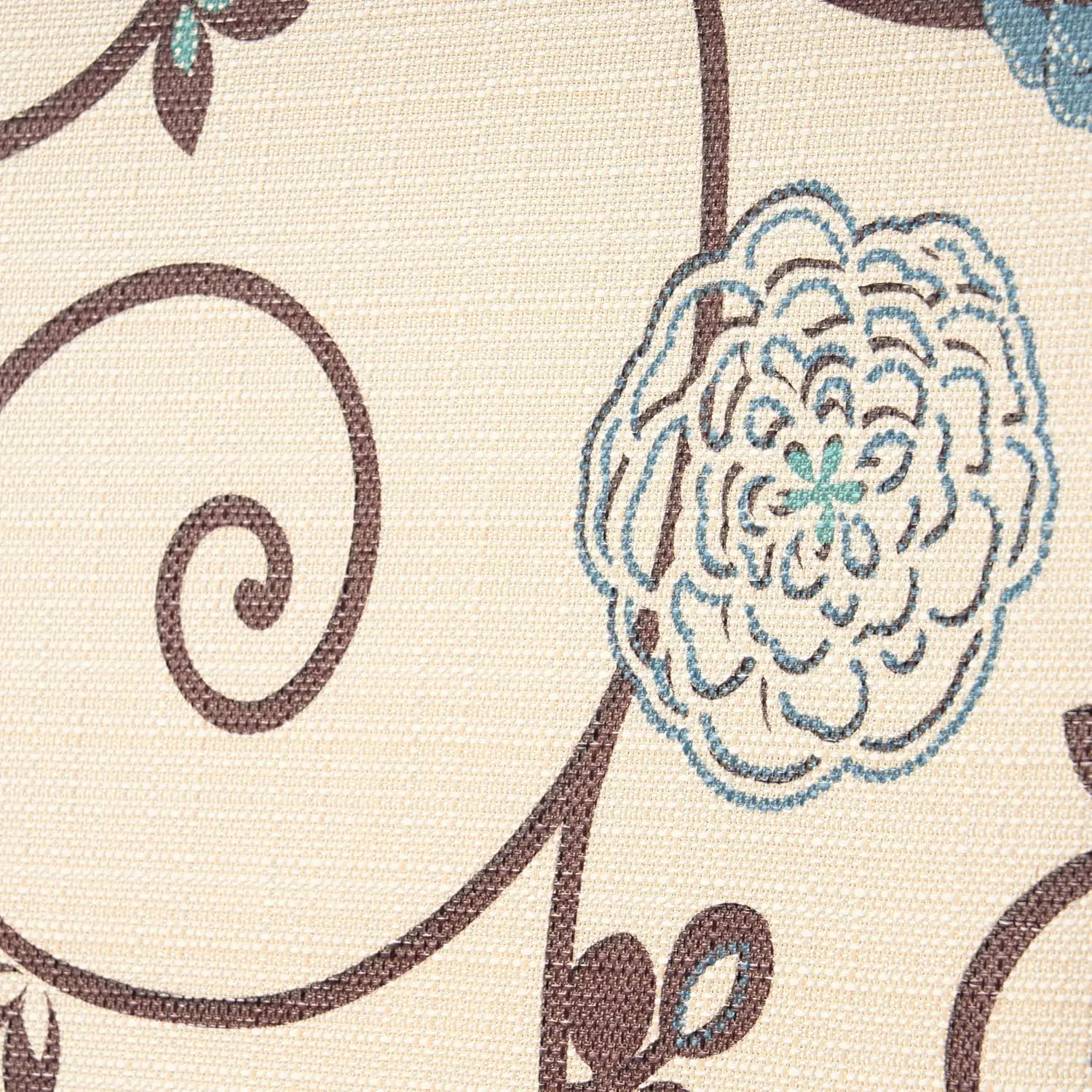 Dining Chairs, 2-Pcs Set, Polyester White And Blue Floral