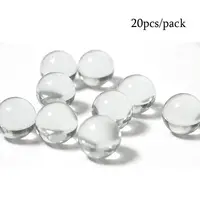 20pcs/pack 10mm 14mm 16mm Glass Balls Transparent Solid Marble for Slingshot Shooting & Marble Track & Traditional Marbles Games 1