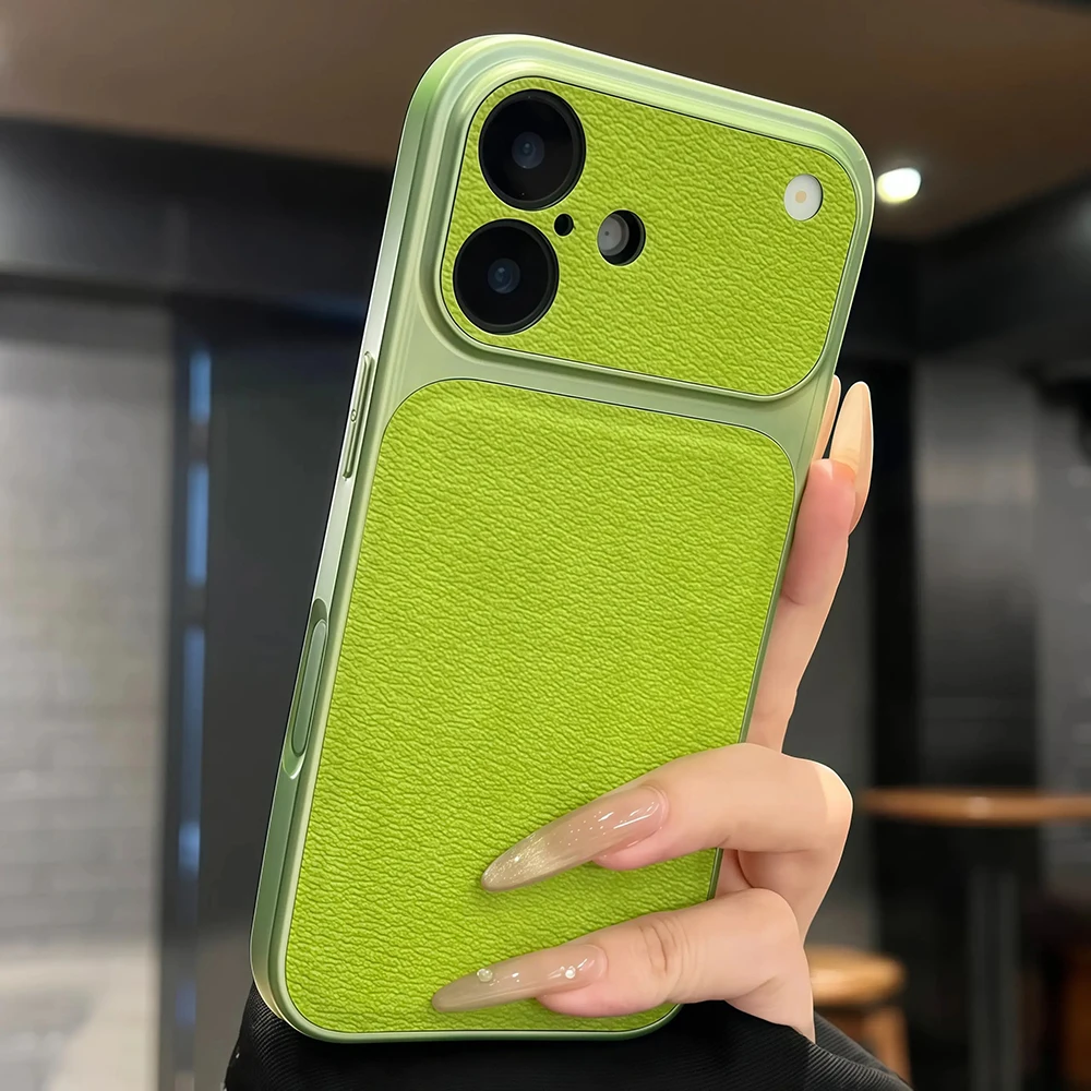 Luxury Leather Texture Shockproof Bumper Phone Case