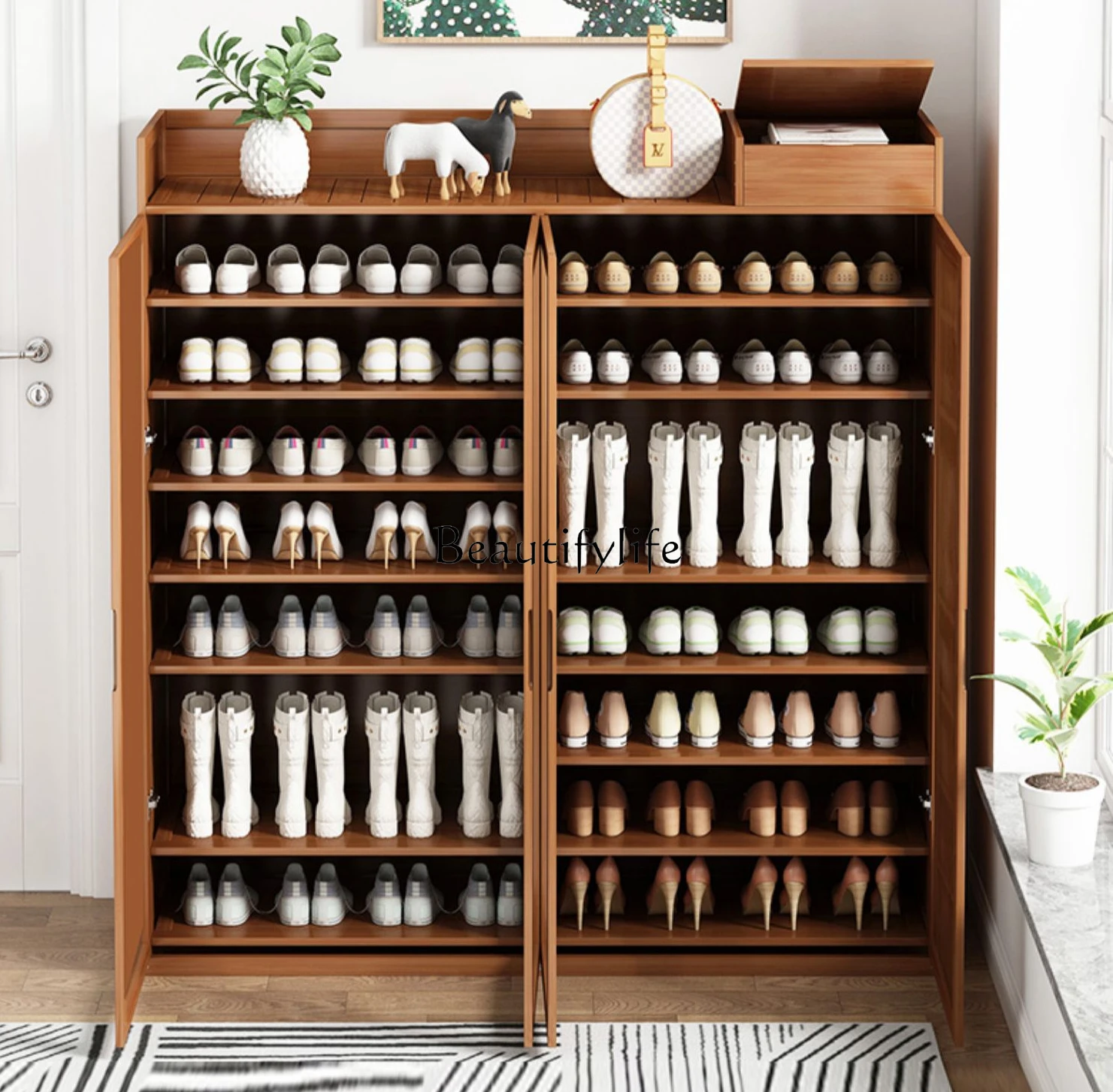 

Simple Shoe Rack Beautiful Storage Rack Multi-Layer Dustproof Dormitory