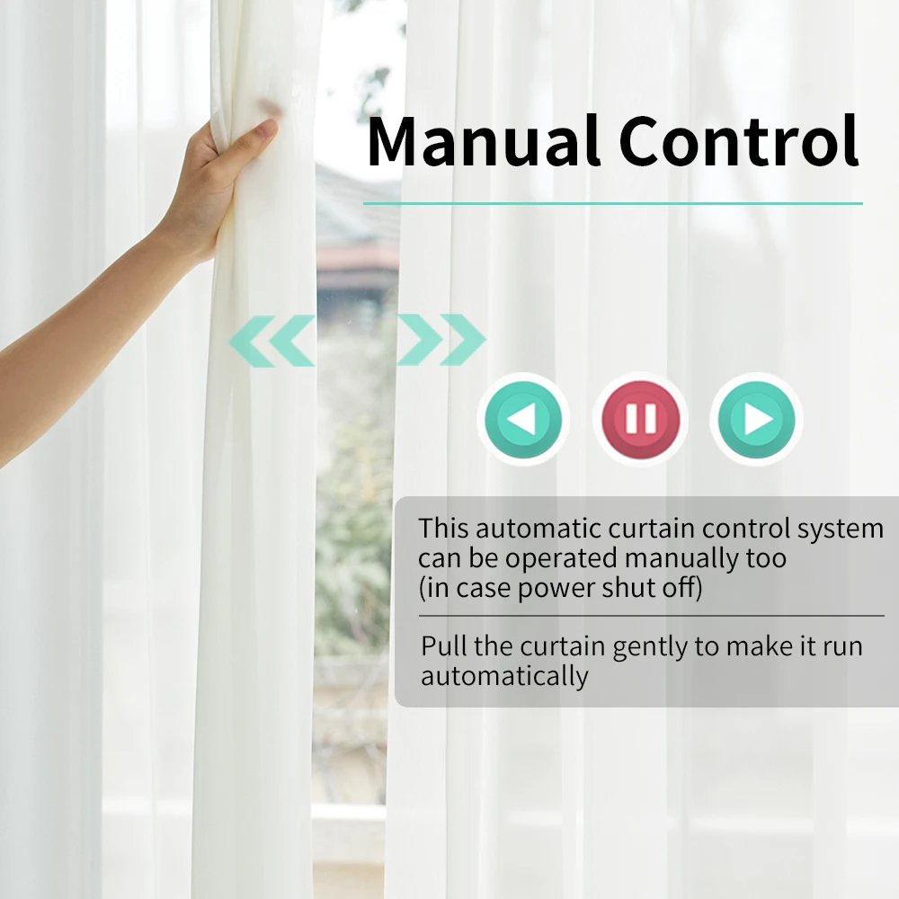 Electric Curtain Motor Tuya Smart Wifi/Zigbee with RF Remote APP Voice Control for Alexa Google Assistant SmartThings
