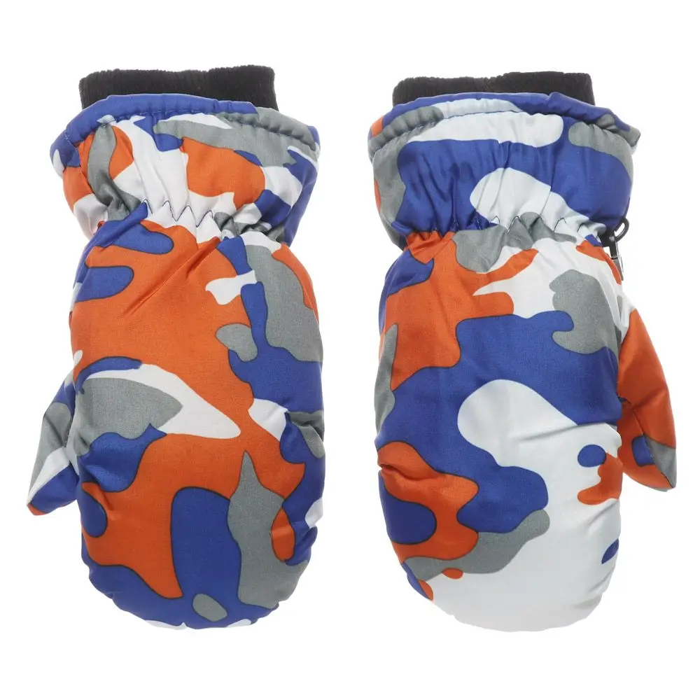 Waterproof Furry Winter Mittens for Kids Skiing Snowboarding