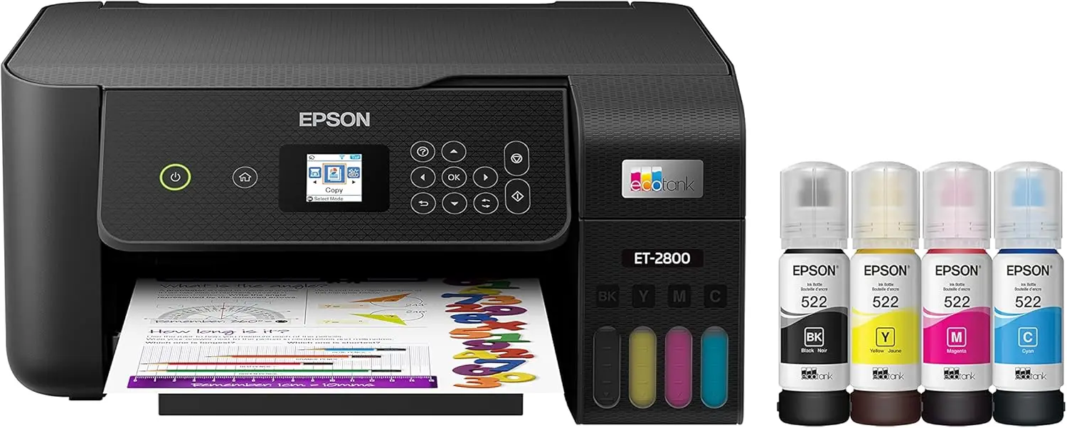 EcoTank ET-2800 Wireless Color All-in-One Cartridge-Free Supertank Printer with Scan and Copy â€“ The Ideal Basic Home Printer 4