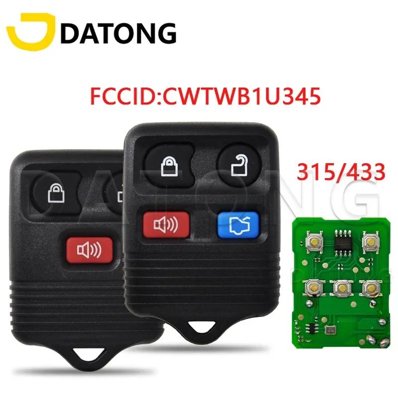 

Datong World Car Remote Key 433Mhz Fit For Ford Escape F 150 Explorer 2001 2007 CWTWB1U345 Auto Smart Control