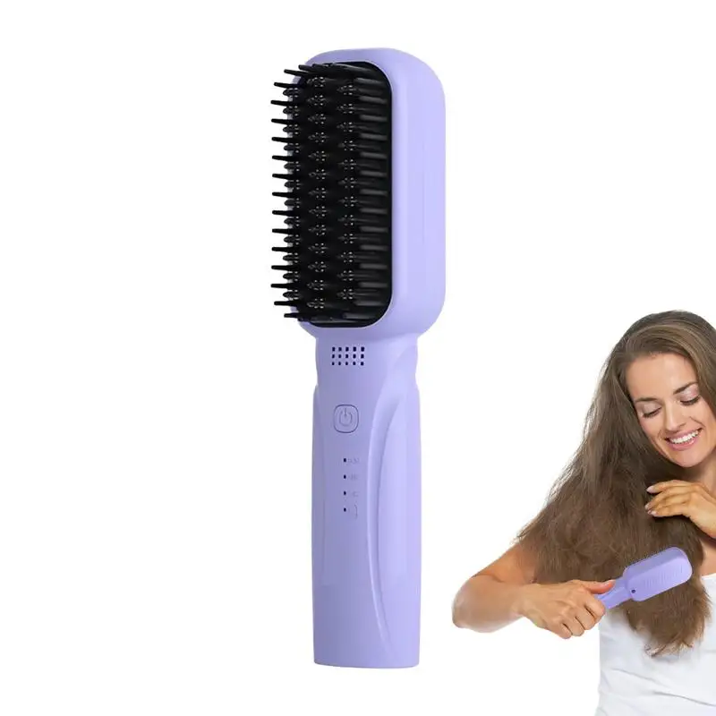 Professional Hair Straightener Brush for All Hair Types