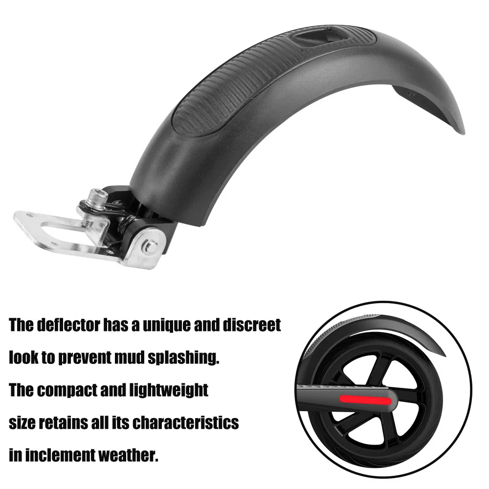 Hot Electric Skateboard Outdoor Black/White Rear Mudguard Front