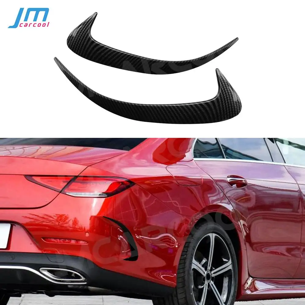 

Fit for Mercedes-Benz CLS Class CLS300 CLS350 CLS450 Sedan 2019+ Rear Bumper Side Vent Trims Sticker Carbon Fiber / ABS Canards