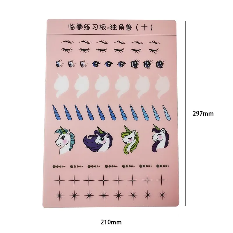 High Quality Painting Practice Template Reusable 12pcs Body Art Face Painting Essential For Practicing Basic Painting Skiils 6