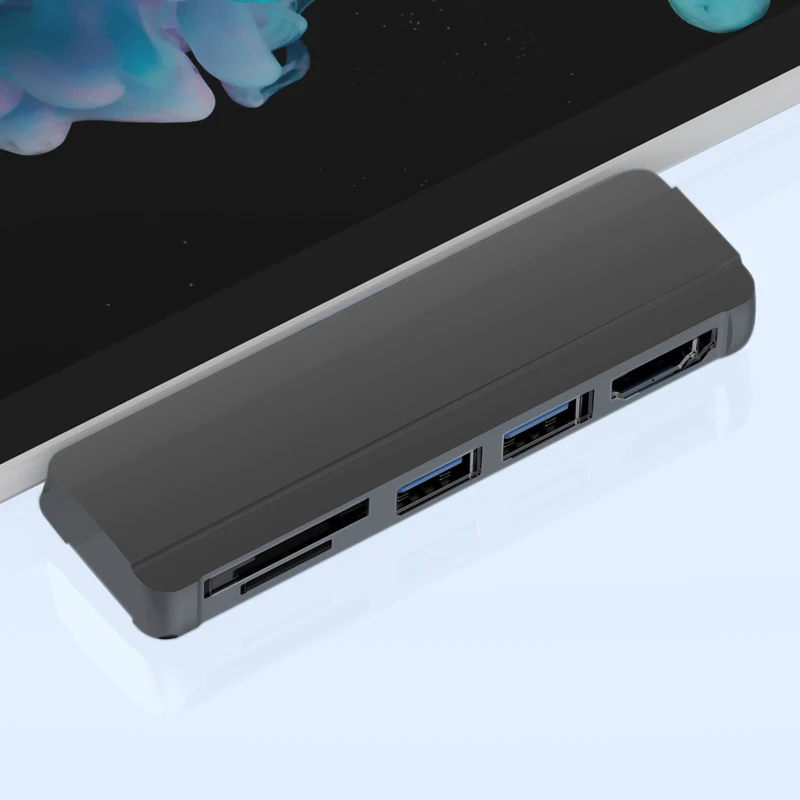 In 1 Docking Station Usb Per Surface 5 4 3 Hub Dock Station Con Slot Usb 3.0 Tf Compatibile Con Hdmi 4K