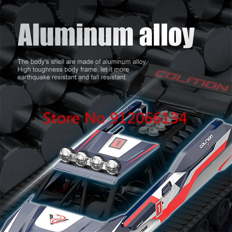 1:12 Large 4WD Remote Control High Speed Off RoadTruck 2.4G Alloy Skeleton Brightness Lighting Spray Crawler RC Climbing Car Toy 4