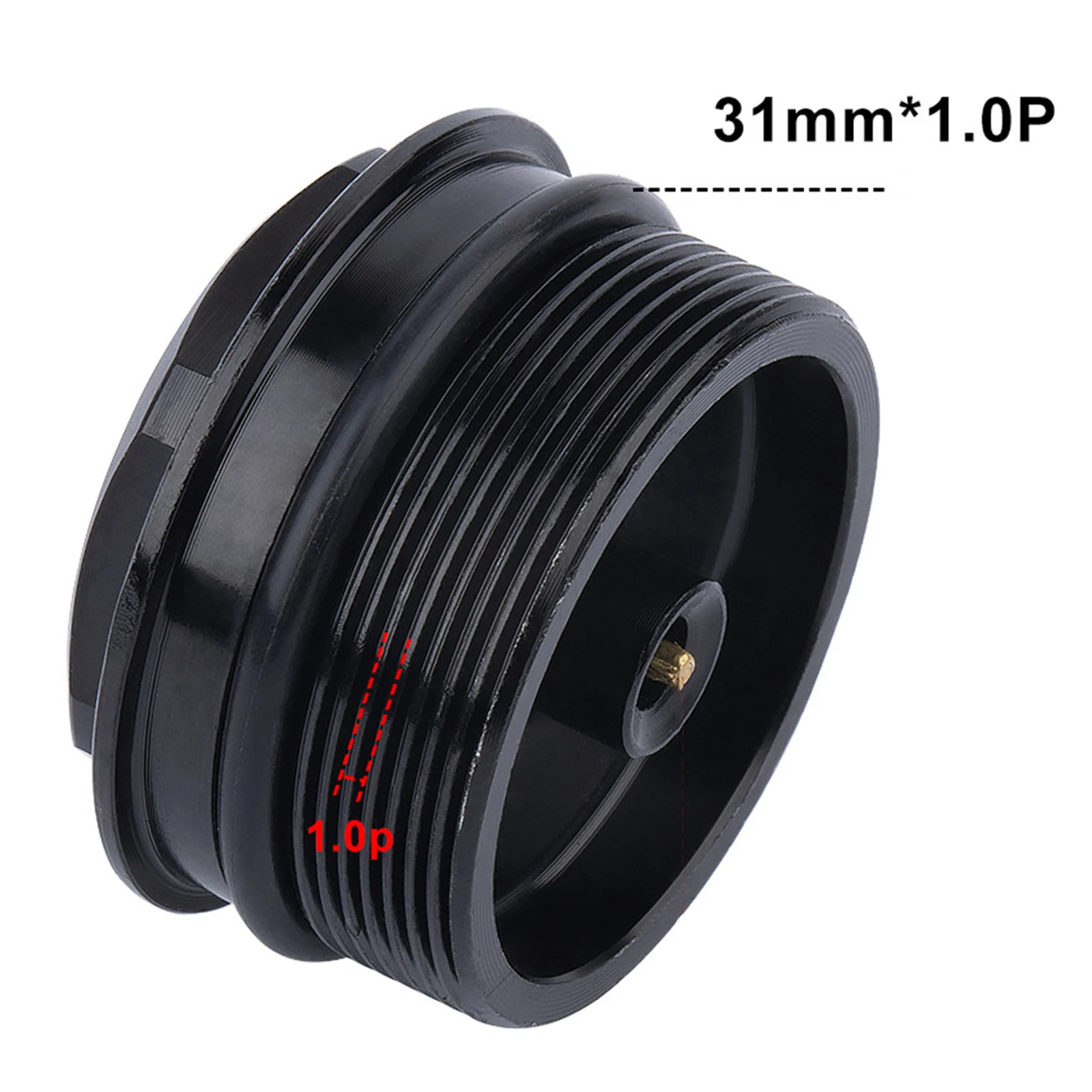 Accesorios Para bicicleta de alta calidad, tuerca de válvula, horquilla delantera, rosca de montaje de 31x1,0mm, tapa de horquilla de aire, color negro, 2023