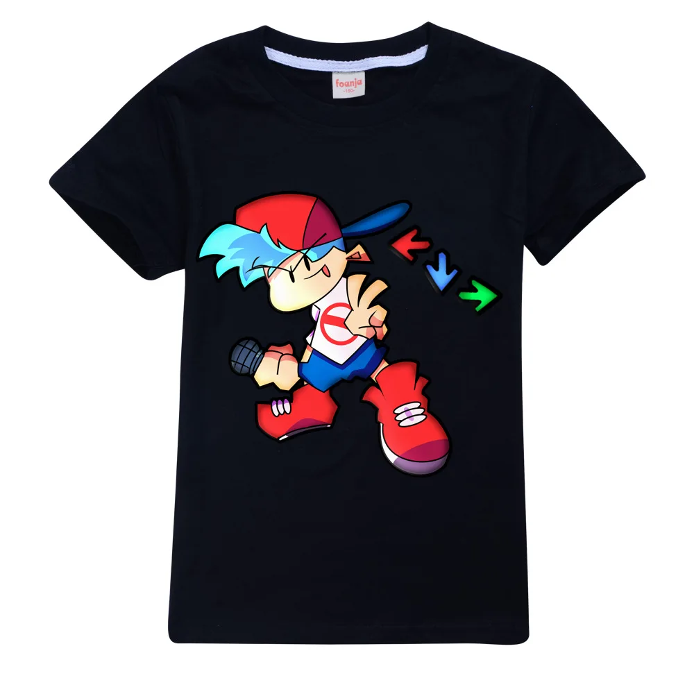 children's age t shirt	 Game Friday Night Funkin 3D Print T-shirt Children Tees Tops Summer Short-Sleeved Tshirt Boys Casual Streetwear Fnf Cool T Shirt children's t shirt design	