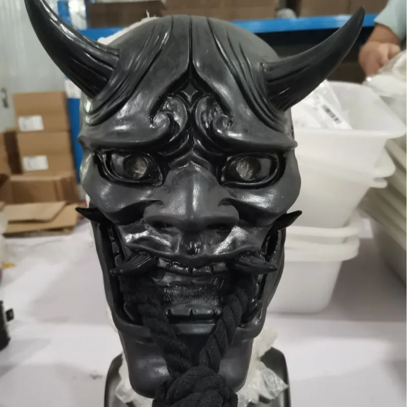 Halloween  Hannya  Mask - Japanese  Traditional  Anime  Shirakinin  Ririchiyo  Ghost  Face  Cosplay  Prop with Elastic Band