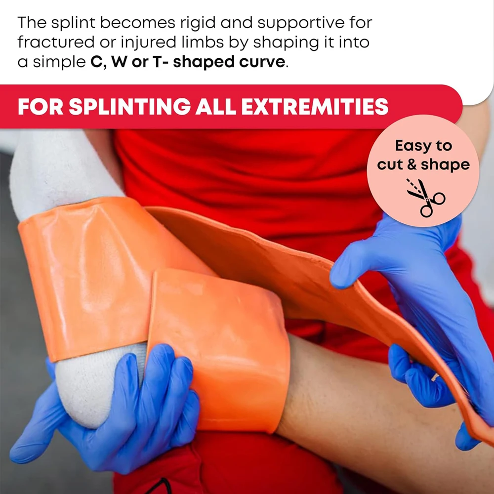 New First Aid Aluminum Splint Roll 11*46cm Medical Survival Polymer For Fixture Bone Emergency Medical Kit Outdoor Travel 5