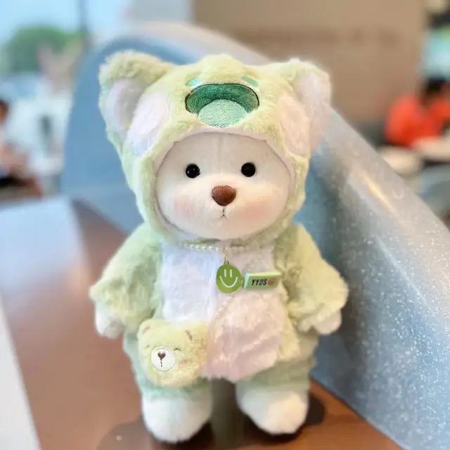 30cm Handmade Original Teddy Bear Stuff Plush Doll With Clothes Lina Bear - Image 3
