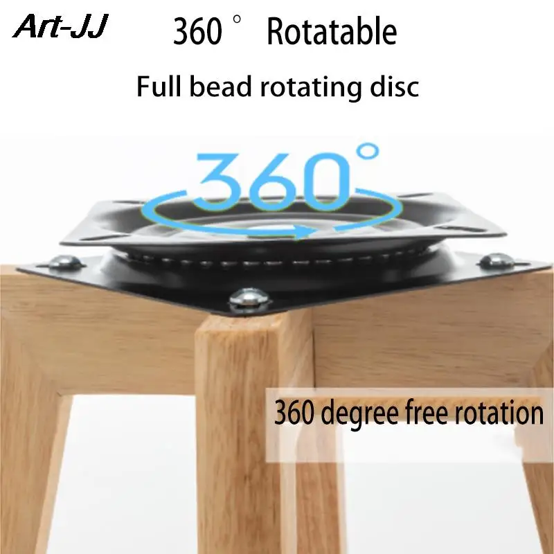 Solid Wood Bar Chair Nordic Rotatable High Foot stool Retro Pub Cafe Night Club High stool Modern Simple Backrest Chair