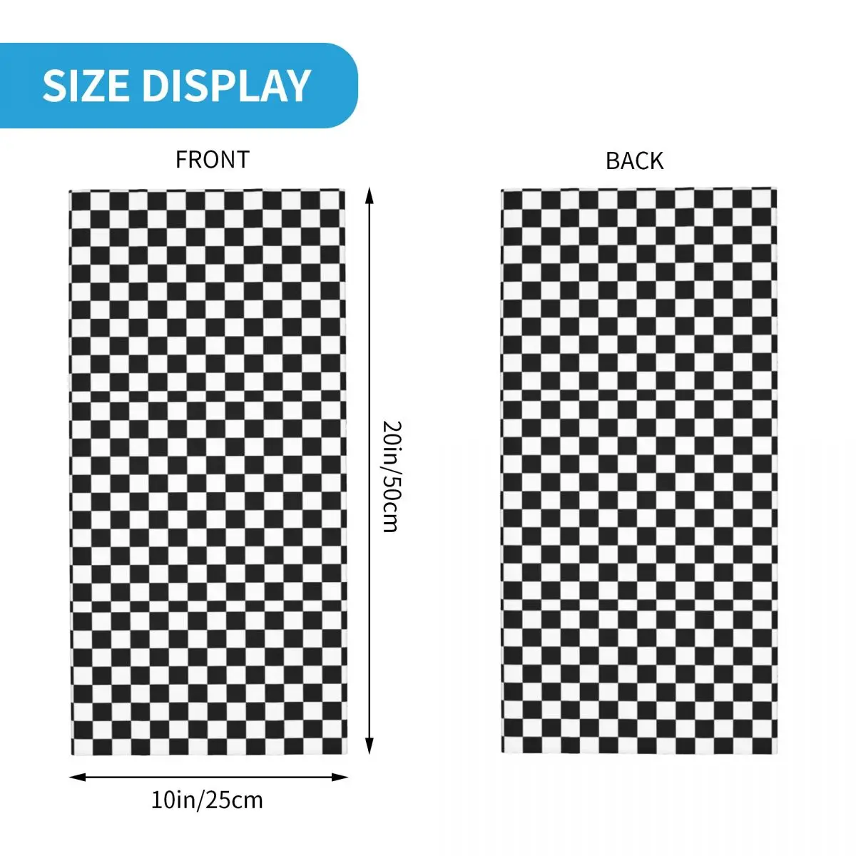 Cycling Bandana Ska Stripes Bandana Neck Cover Checkerboard Geometric Striped Balaclavas Mask Scarf Headband Cycling Unisex Adult Breathable