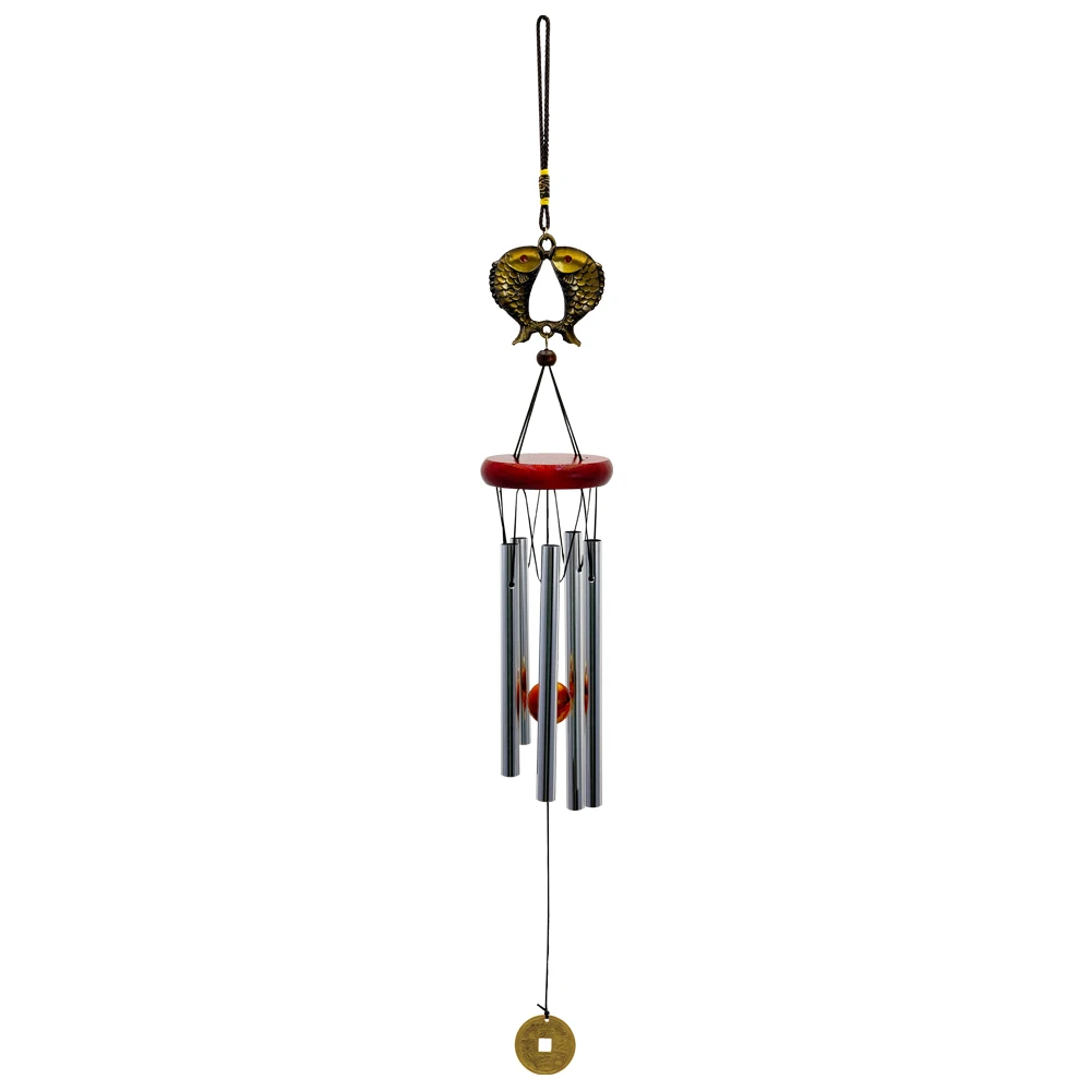 Bronze Harmony Wind Chime with Butterfly and Owl Charms - Outdoor & Garden Decor Gift