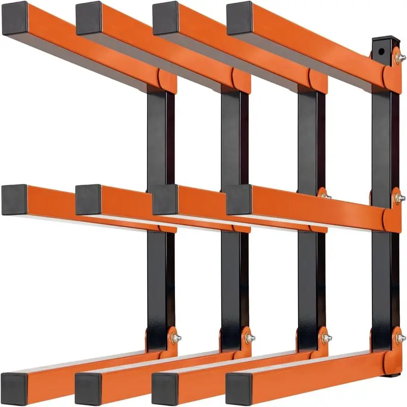 Firewood Rack Lumber Storage Rack Workshop Metal Tool Cabinets Wood Organizer 3-Level Each Shelf Garage Tool Cabinet tool organizer