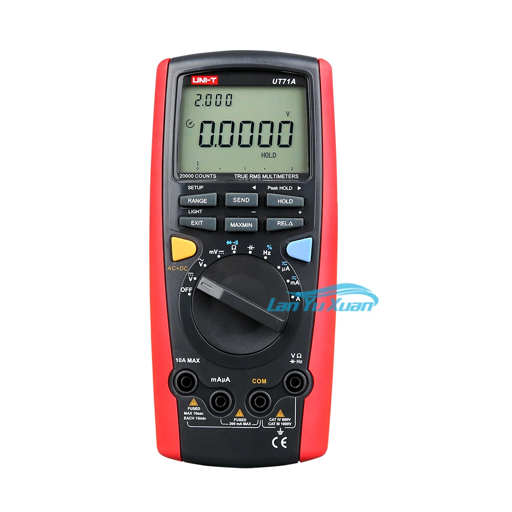 

UT71A 19999 Digital Display Multimeter DC Resistance Test Automatic Range Oscilloscope Tester Capacitance Meter Accurate