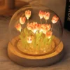 Mini Tulip Night Light Handmade DIY Materials Cute Home Decor Birthday Gift For Girl Family Friend Child Christmas Ornament 1