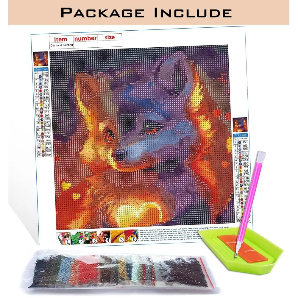 Diamond Painting Painting Set Full Drill Astrology Set Zodiac Star Sign Fish Pisces Virgo Libra Horoscipe 12 Constellation Decor