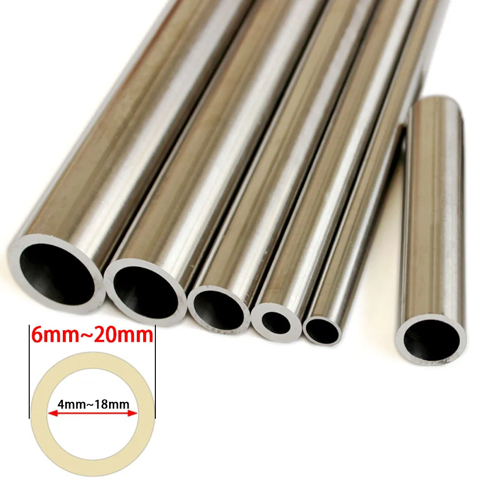 

304 Stainless Steel Precision Pipe Outer diameter 6~20mm Inner Diameter 19mm 18mm 17mm 5mm polished inside outside OD6 to OD20mm