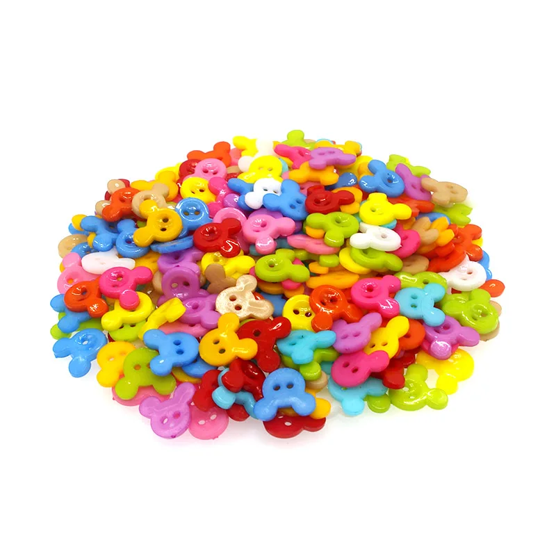 Description Picture 2 of item15mm Plastic Buttons Scrapbook 2-Holes Decorate buttons for crafts diy craft supplies buttons for clothing kid craft