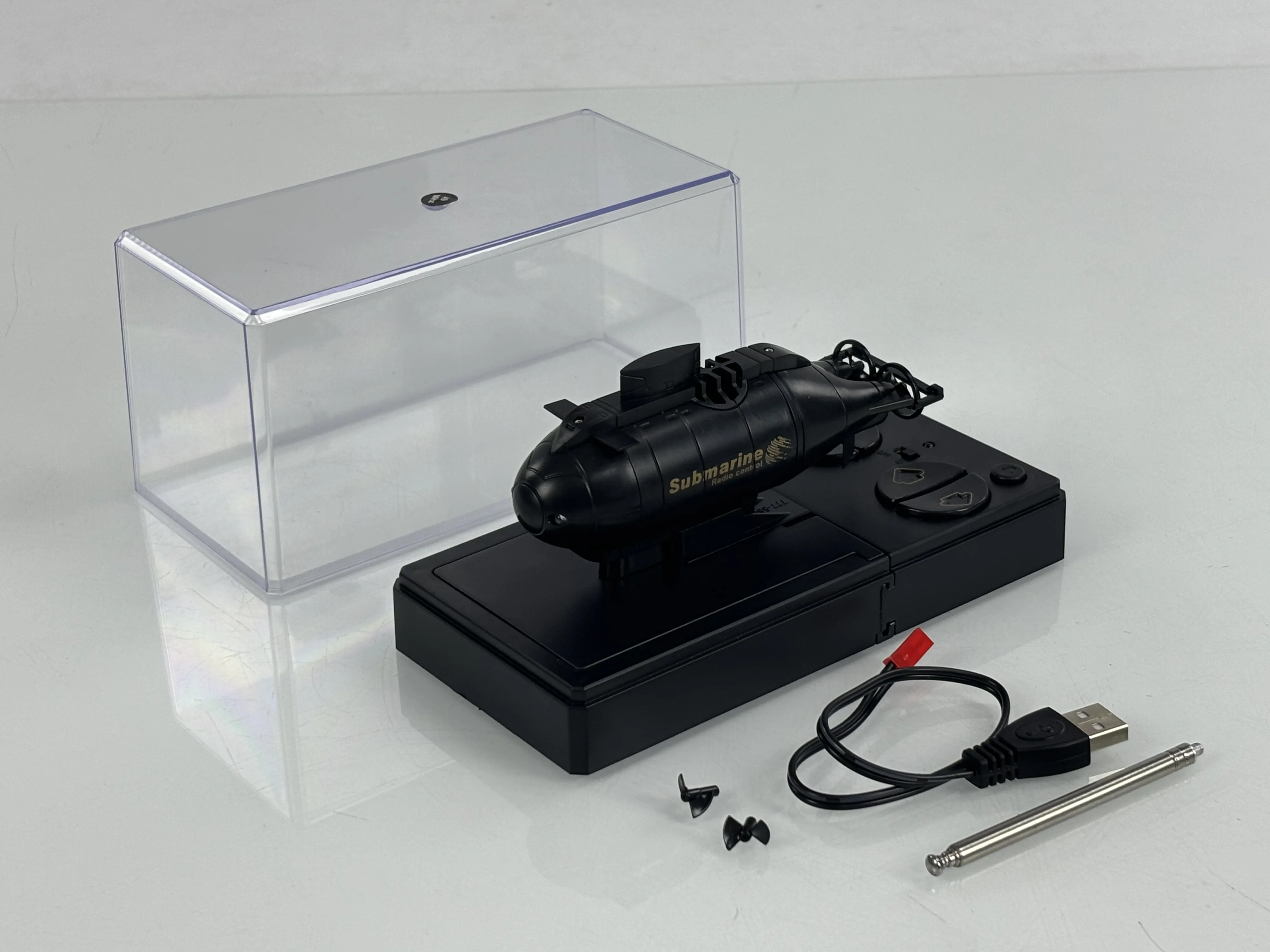 남아용 RTR 미니 잠수함 장난감, 듀얼 프로펠러, 무선 RC 보트 선박, 리모컨 모델 선물, USB 충전, TH23981