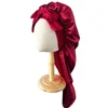 Soft Silky Long Satin Bonnet for Natural Hair and Curly Hair Extra Large Size Hair Cap with Tie for Comfortable Night Sleep 1Pcs 3