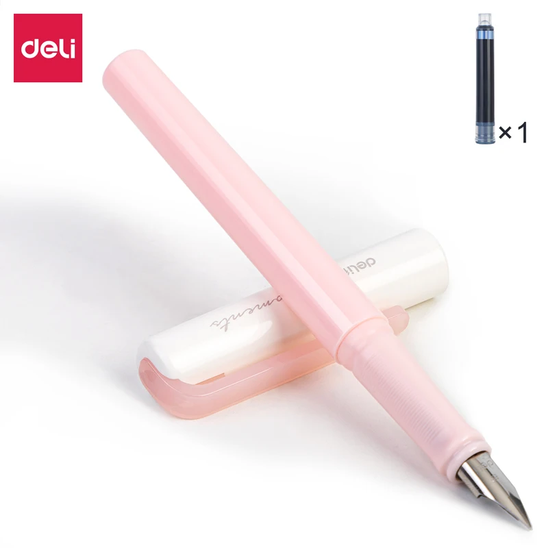 Deli EF Nib Fountain Pen Cute Pen Office Pen School Student Supplies High-quality Pen Office Supplies Stationery For Writing