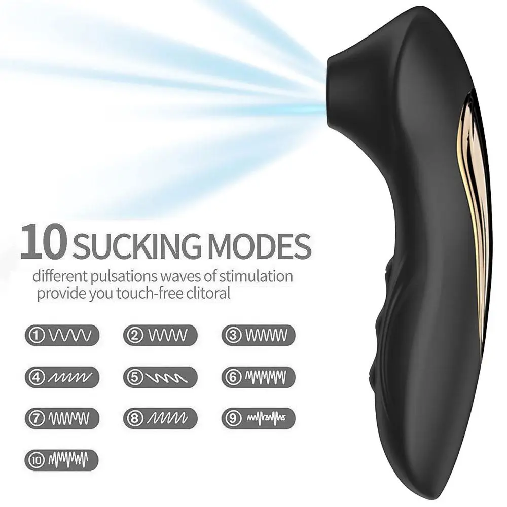 Black Clitoris Vibrator Female Massager Sex Toy