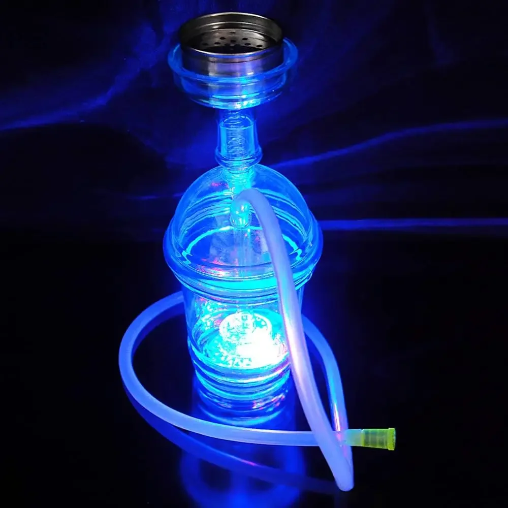 

Plastic Car Hookah Set Portable Mini Shisha with LED Handheld Narguile Complete Kit Cachimbas with Water Pipe Chicha Accessory