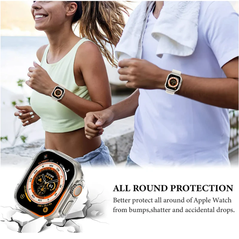  ġ  Ŀ, Ʈ 49mm, TPU ̽, ȭ ȣ,   ð ̽, iWatch Ʈ, 49mm ð ̽