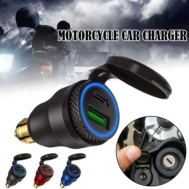 30W Aluminium USB Ladegerät PD Typ-C QC 3,0 Schnell Ladegerät Adapter  Wasserdicht für Hella DIN Buchse/BMW Ducati Motorräder - AliExpress