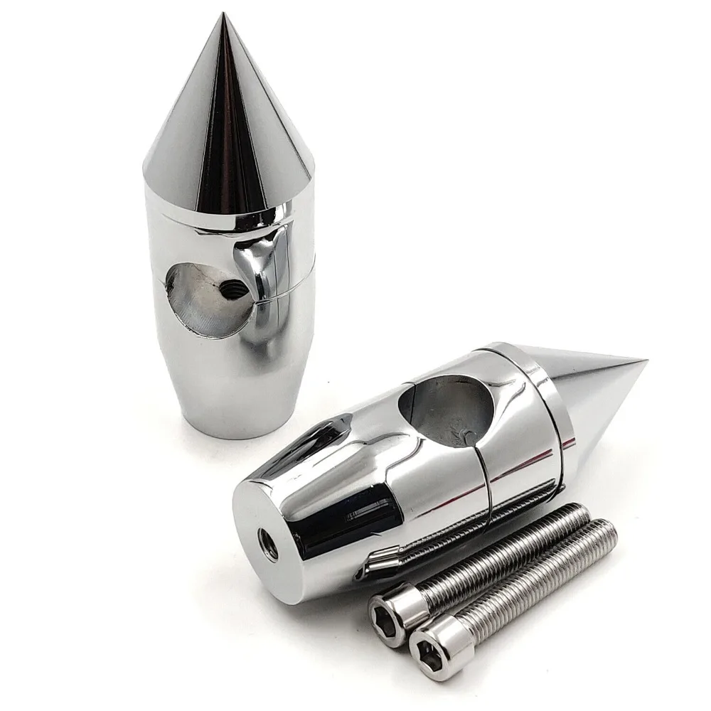 2 1/4 "Spike 22Mm Manubrio Riser Per Harley Softail Dyna Sportster Parti E Accessori Moto Personalizzati Chrome