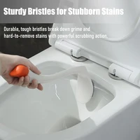 ชุดแปรงขัดห้องน้ำรูปหงส์พร้อมที่วาง แปรงทำความสะอาดห้องน้ำด้ามยาว ใช้งานง่าย อุปกรณ์ทำความสะอาดโถสุขภัณฑ์ 3