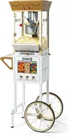 8 Oz Kettle Makes Up to 32 Cups, Vintage Movie Theater Popcorn Machine with Three Candy Dispensers and Interior Light 1