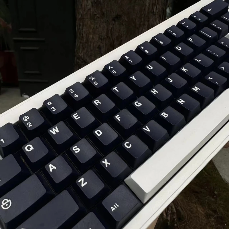 

130-Key Keycap Double Shot Deep Navy Keycaps for Mechanical Keyboards Dropship