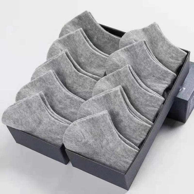 20 Pairs Women/Men Family Matching Short Socks, Black & Grey Series With Bow, Heart, Stripe
