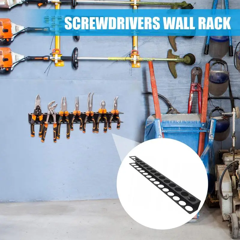 Screwdriver Organizer Tool Holder Wall Organizer Wall Mount for Vice Wrench Plier Screwdriver Organization tool storage 2