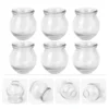 6Pcs Vacuum Massage Cups Glass Physiotherapy Suction Cups SPA Vacuum Massage Jars For Health Care Body Relax Vacuum Massager 1