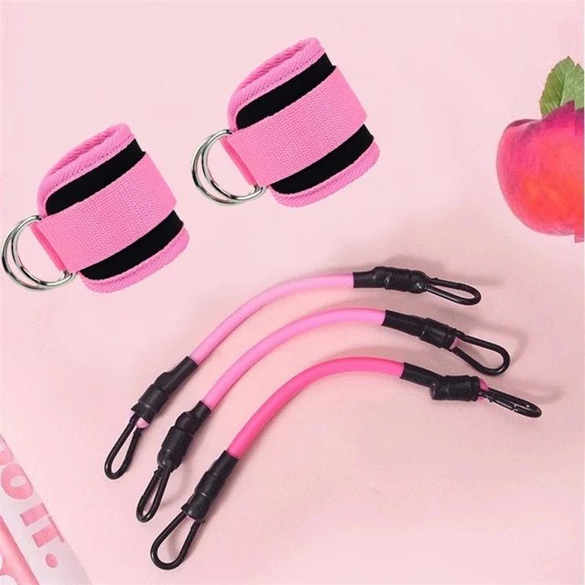 Resistance Band Set Workout Exercise Equipments Ankle Straps Fitness Yoga Elastic Fitness Bands For Home Gym Man And Woman Sport 5