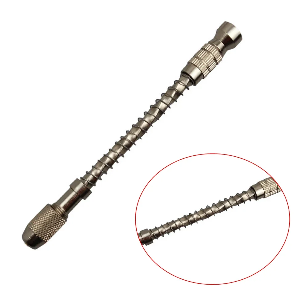 Micro Hand Drill Bit Mini Twist Drill Bit Aluminum Keyless ChuckReamer Hand Twist Drill Clamping Portable DIY Carving Tool