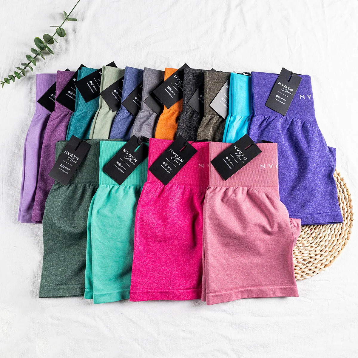 NvgtnSeamlessProShortsWomenSummerWorkoutShortLeggingsSports