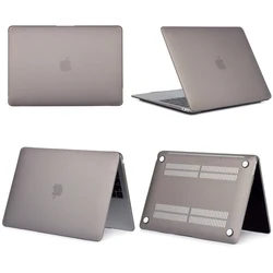 Sleek Protective Laptop Case for MacBook - 13 Inch, Enhanced Design (Matte Gray)