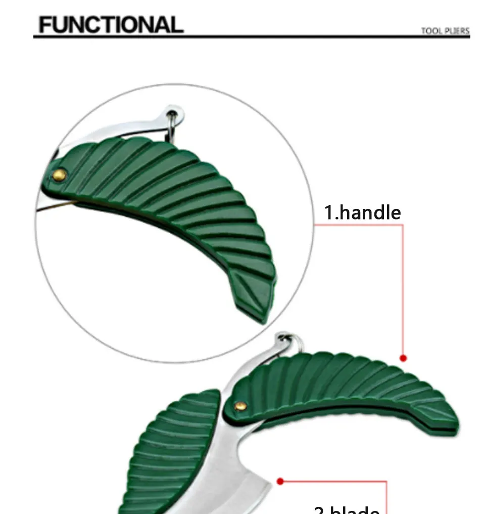 Buy quality Green Leaf Knife Leaf Knife Leaf Knife Creative Mini