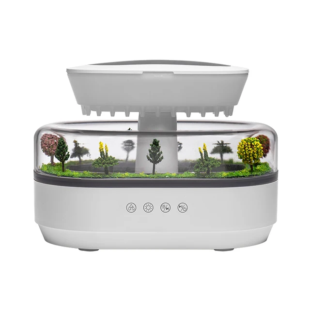 Aroma Humidifier Raindrop Air Humidifier Colorful Light White Noise Essemtial Oil Diffuser Home Ultrasonic Fragrance Diffuser 6