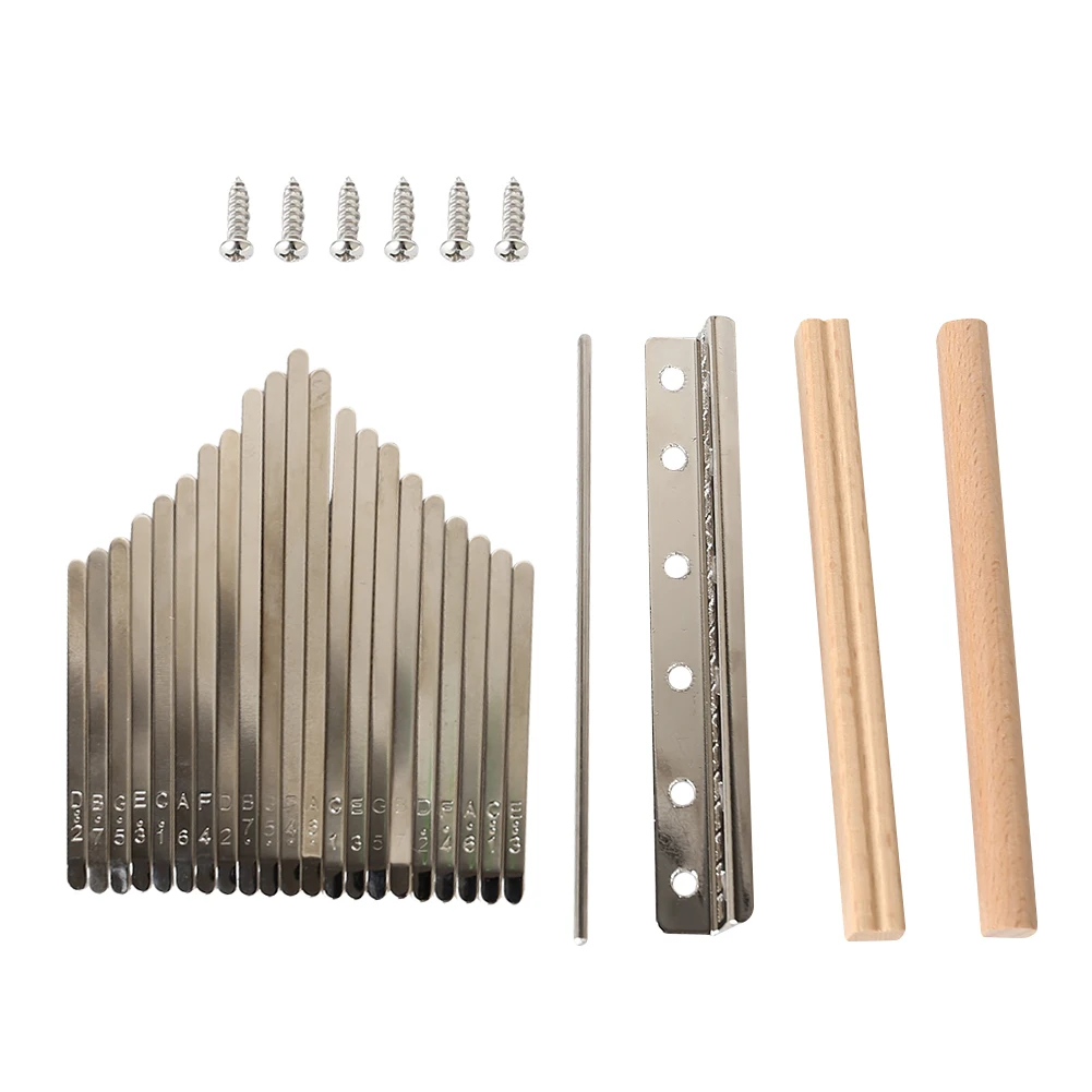 21 Keys Kalimba DIY KeysMusical Instrument Accessories +Bridge+Tuning Hammer Lightweight Portable Music Elements